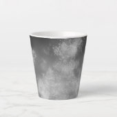 Night Sky Grey Monochrome Latte Mok (Voorkant)