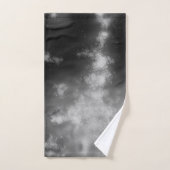 Night Sky Grijs Monochrome Handdoek (Handdoek)