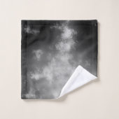 Night Sky Grijs Monochrome Handdoek (Wasdoekje)