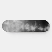 Night Sky Grijs Monochroom Skateboard (Horizontaal)