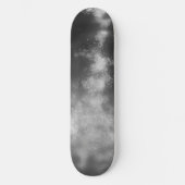 Night Sky Grijs Monochroom Skateboard (Voorkant)