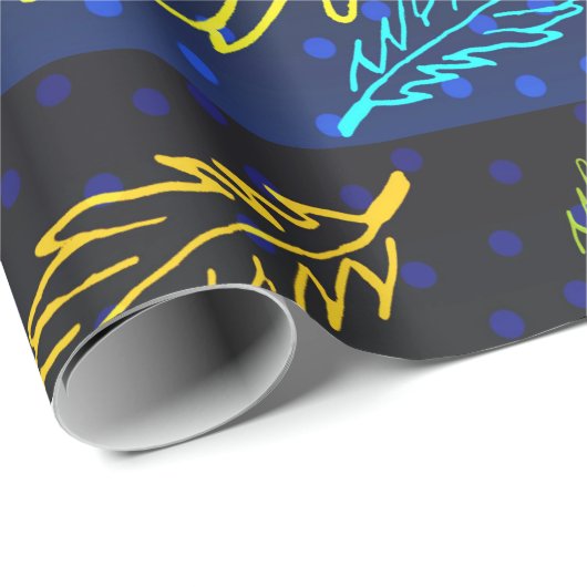 Night Sky Herfst Bladeren Set 1 Cadeaupapier (Rol Hoek)