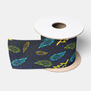 Night Sky Herfst Bladeren Set 1 Satijnen Lint