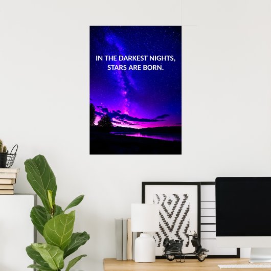 Night Sky Inspiration Quote Posters (Thuiskantoor)