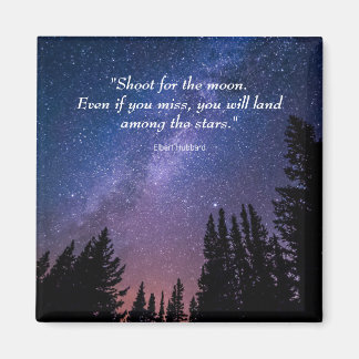 Night Sky Inspirerend Quote Magneet