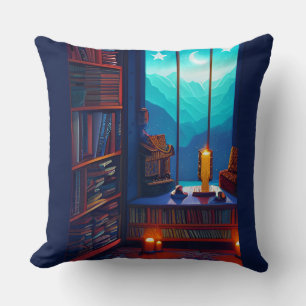Night Sky Library Kussen