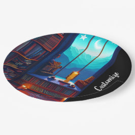 Night Sky Library Papieren Bordje