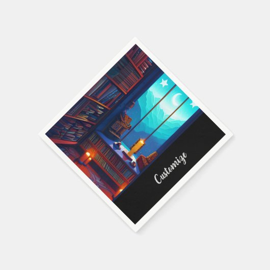 Night Sky Library Servet (Hoek)