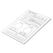 Night Sky Log Notitieblok (Schuin)