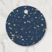 Night Sky Magic Woodland Animal Baby shower Bedankjes Labels (Achterkant)