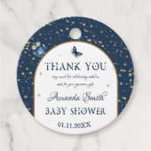 Night Sky Magic Woodland Animal Baby shower Bedankjes Labels (Voorkant)