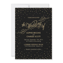 Night Sky met Gold Stars Fancy Weddenschap