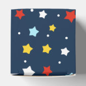 Night Sky met kleurrijke voetzoekers en sterren Bedankdoosjes (Bovenkant)