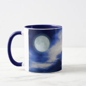 Night Sky met Moon en Clouds Mok (Links)