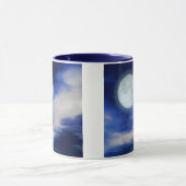 Night Sky met Moon en Clouds Mok (Midden)