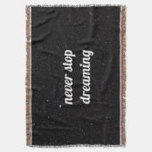 Night Sky met Stars Quote Sherpa Blanket Deken (Voorkant Verticaal)