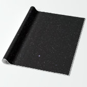 Night Sky met sterren Cadeaupapier (Uitgerold)