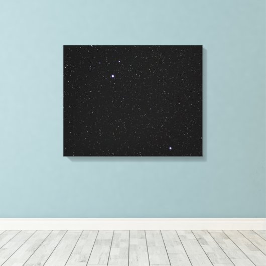 Night Sky met sterren Canvas Afdruk (Insitu (Houten vloer))