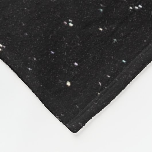 Night Sky met sterren Fleece Deken (Hoek)