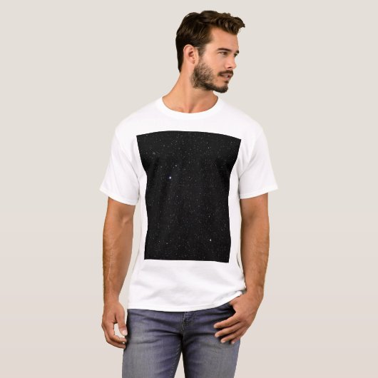 Night Sky met sterren T-shirt (Voorkant volledig)