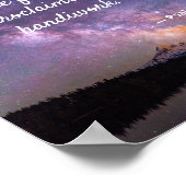 Night Sky Milky Way Psalm 19:1 Poster (Hoek)