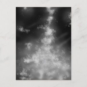 Night Sky Monochrome Briefkaart