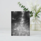 Night Sky Monochrome Briefkaart (Staand voorkant)