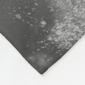 Night Sky Monochrome Grey Fleece Deken (Hoek)