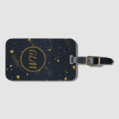 Night Sky Monogram Bagagelabel (Voorkant (horizontaal))