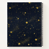Night Sky Monogram Sketch Notitieboek (Achterkant)