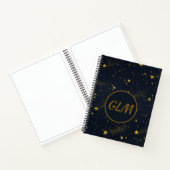 Night Sky Monogram Sketch Notitieboek (Binnen)