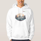 Night Sky Mountain Heights-trui Hoodie (Voorkant)