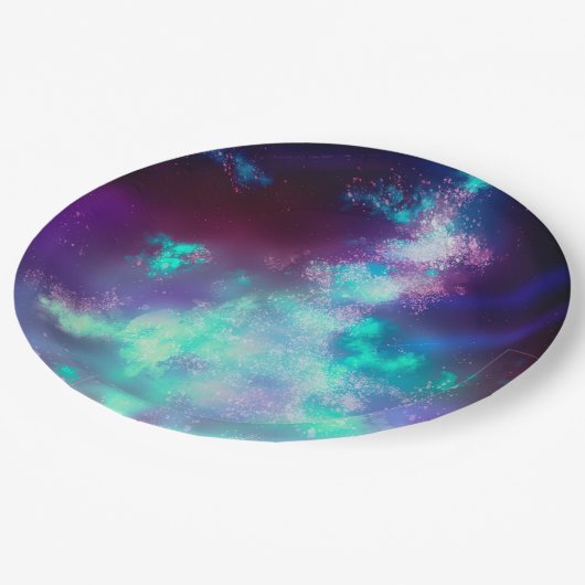 Night Sky Neon licht Papier Bord (Gekanteld)