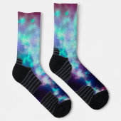 Night Sky Neon Lights Athletic Crew Sock Sokken (Rechts)