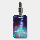 Night Sky Neon Lights Bagagelabel (Voorkant verticaal)