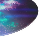 Night Sky Neon Lights Cutting Board Snijplank (Hoek)