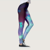Night Sky Neon Lights Leggings (Rechts)