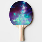 Night Sky Neon Lights Ping Pong Paddle Tafeltennisbatje (Achterkant)
