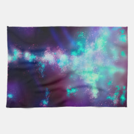 Night Sky Neon Lights Tea Towel Theedoek