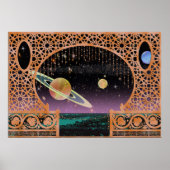 Night Sky on Risa ~ Interplanetair reizen Poster (Voorkant)