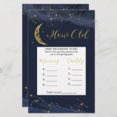 Night Sky over de maan Hoe oud de ouders zijn (Voorkant / Achterkant)