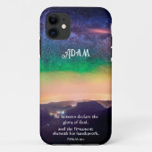 Night Sky Over Rockies Psalmen Bijbelvers Case-Mate iPhone Case (Achterkant)