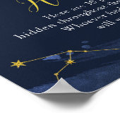 Night Sky Over the Moon Baby shower Pacifier Hunt Poster (Hoek)