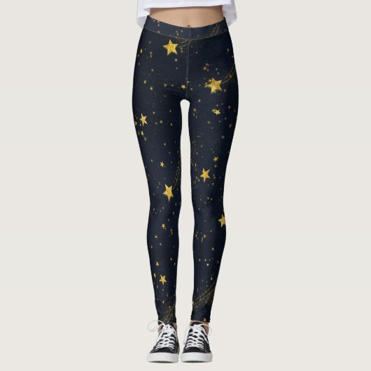 Night Sky Pattern Leggings (Voorkant)
