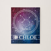 Night Sky Personalized Zodiac Sign TAURUS Legpuzzel (Verticaal)
