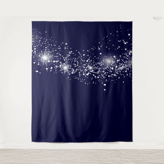 Night Sky Photo Backdrop Wandkleed (Voorkant)