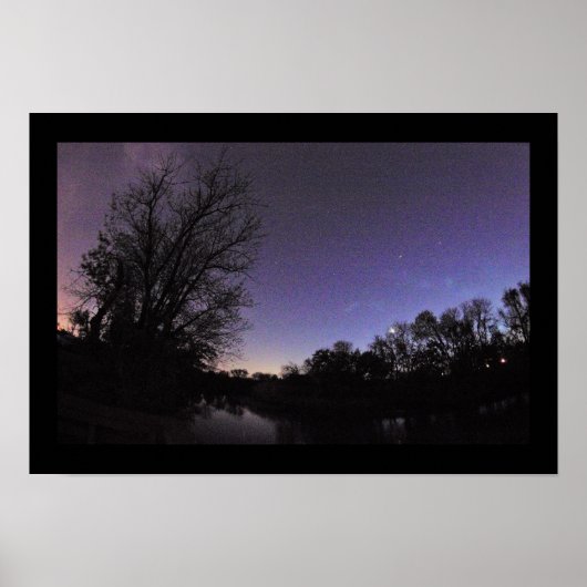 Night Sky Photo Poster (Voorkant)