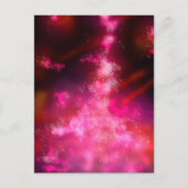 Night Sky Pink Flare Briefkaart (Voorkant)