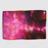Night Sky Pink Flare Golfhanddoek (Horizontaal)