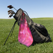 Night Sky Pink Flare Golfhanddoek (Groen)